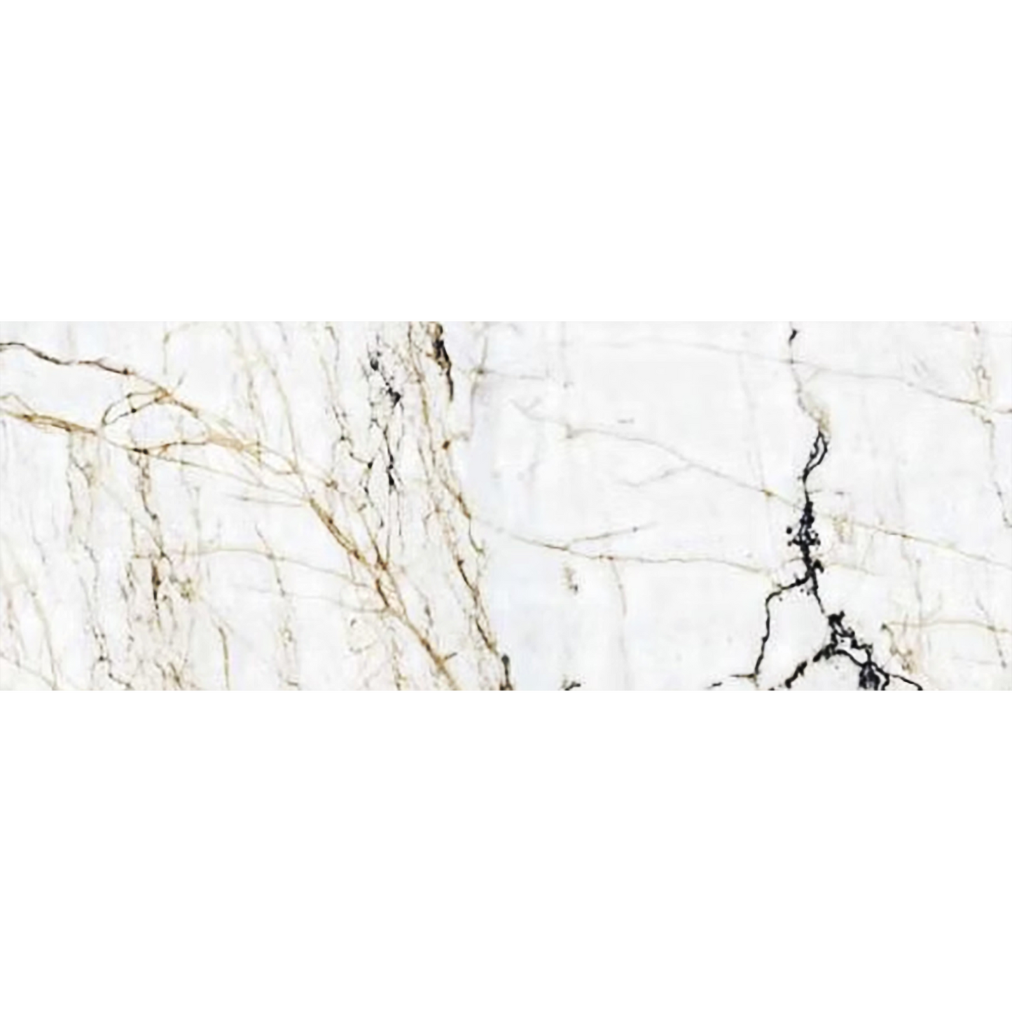 Afyon White Polished Porcelain Tiles - 3200 x 1200 x 15mm