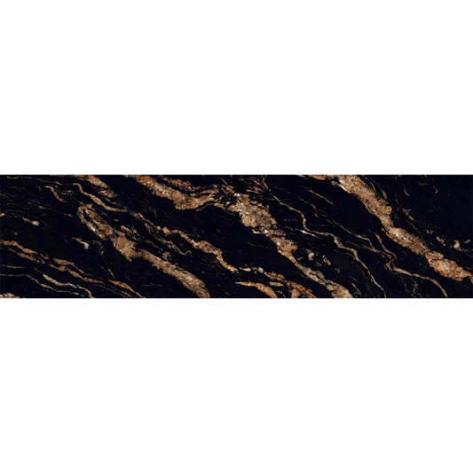 Black Fusion Polished Porcelain Tiles - 2400 x 1200 x 15mm