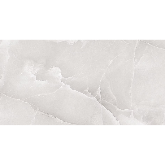 Elvine Onyx Griss Polished Porcelain Tiles - 600 x 600 x 9mm