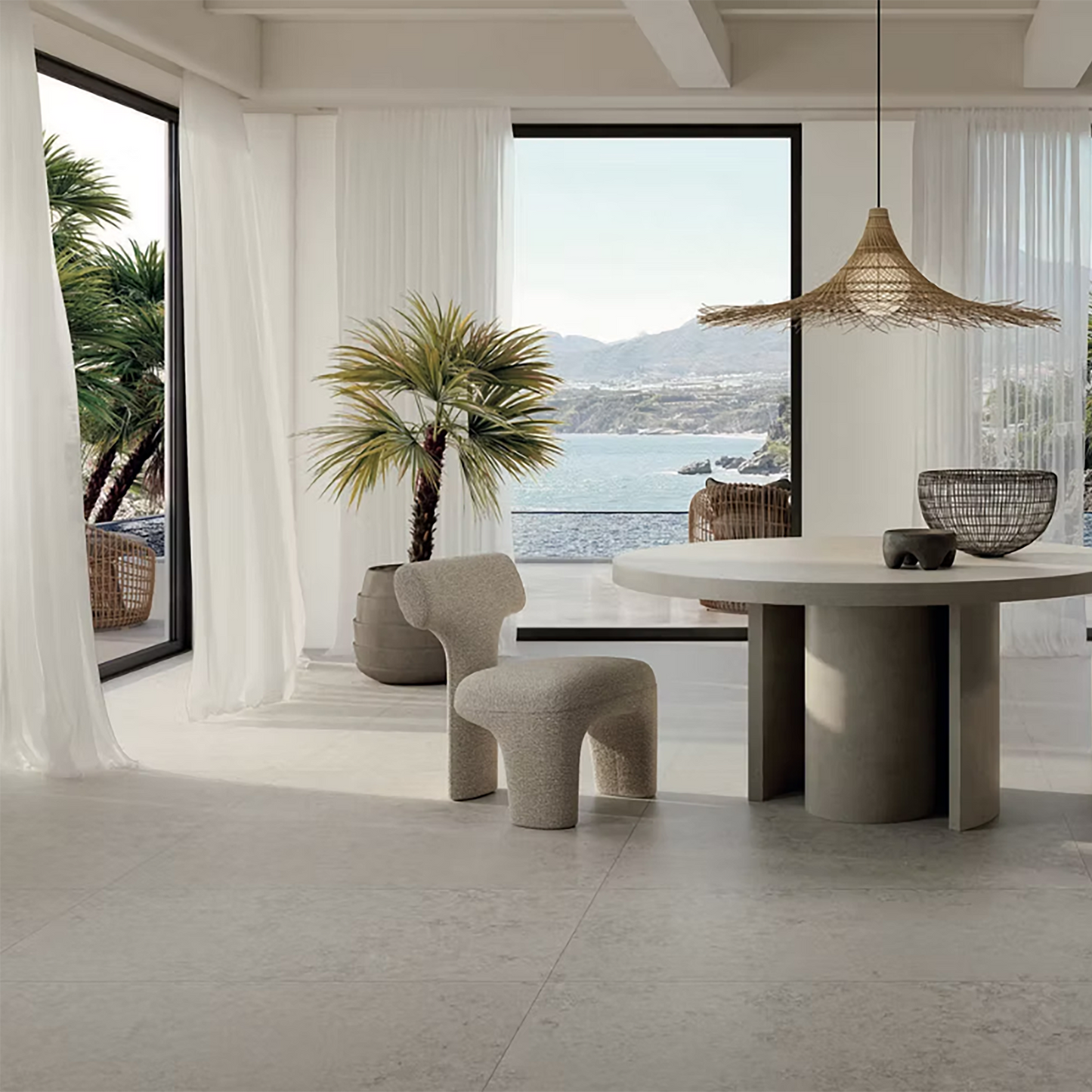Jura Ash Matt Porcelain Tiles - 1200 x 1200 x 9mm