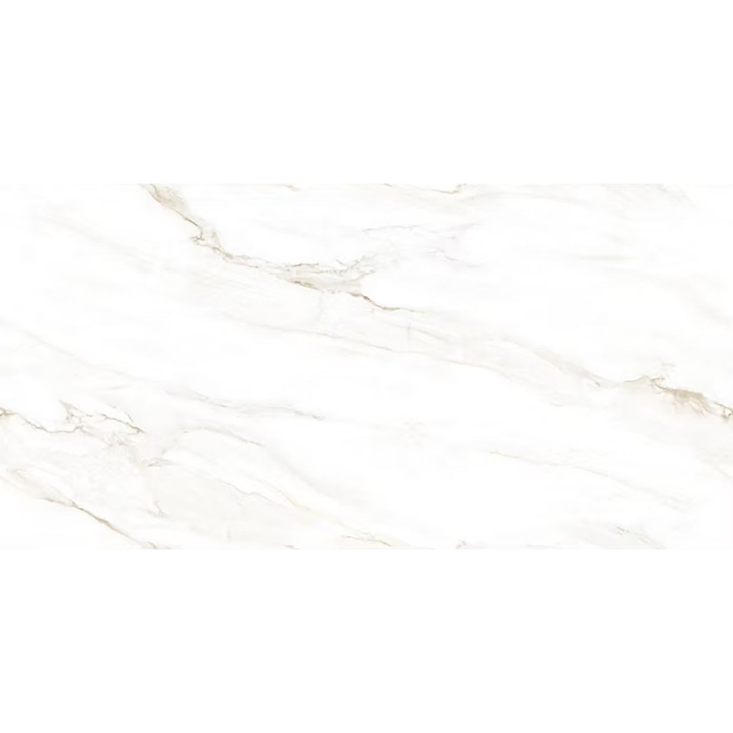 Lanzo White Gloss Porcelain Tiles - 3200 x 800 x 9mm
