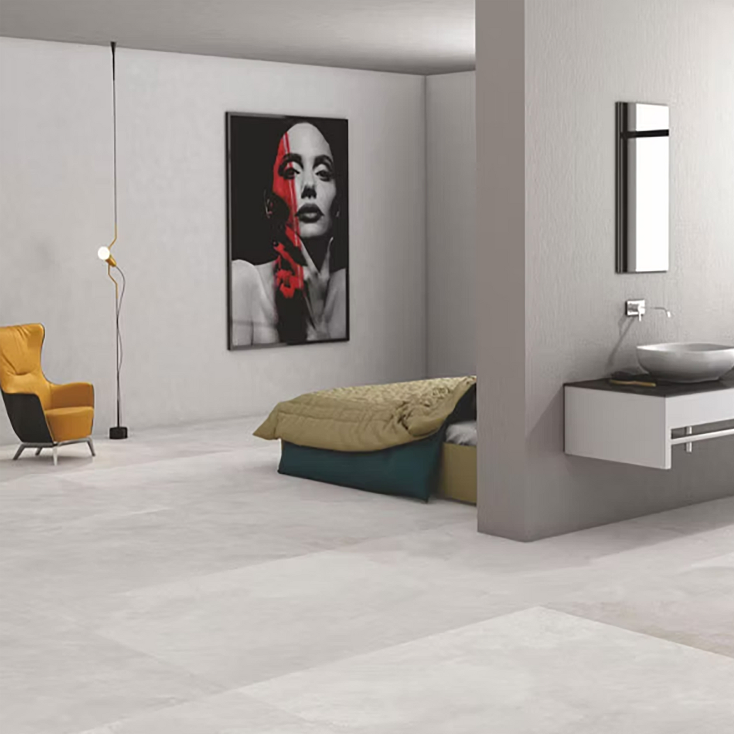 Pozzolana Smoke Matt Porcelain Tiles - 1200x1200x9mm