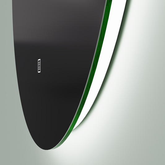 BADESI 600 mm Round Backlit LED Bathroom Mirror with Touch Sensor