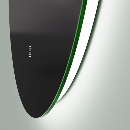 BADESI 800 mm Round Backlit LED Bathroom Mirror with Touch Sensor