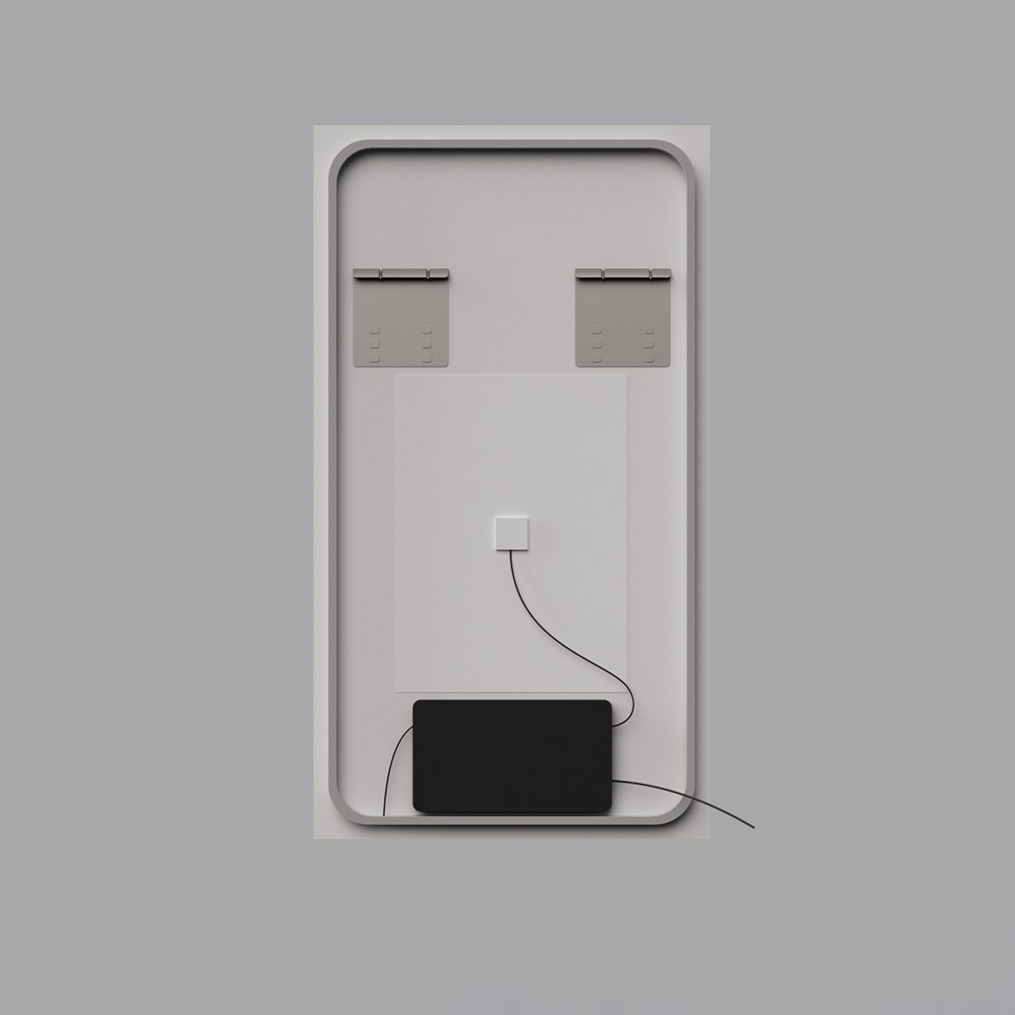 BADESI 500 x 900 mm Rectangular LED Illuminated Bathroom Mirror with Touch Sensor