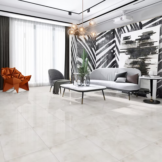 5104 Light Matt Porcelain Tiles - 600 x 600 x 9mm