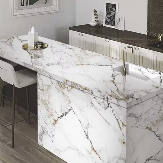 Arbescato Gold Polished Porcelain Tiles - 3200 x 1200 x 15mm