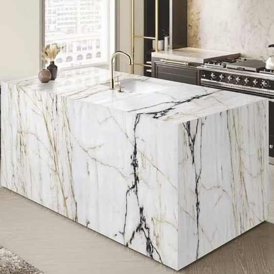 Afyon White Polished Porcelain Tiles - 3200 x 1200 x 15mm