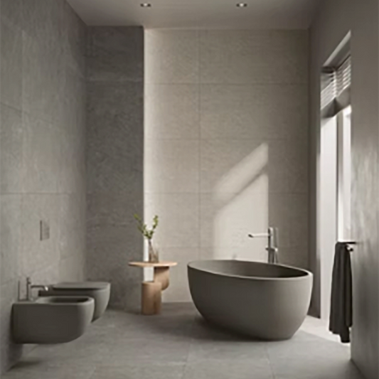 All Round Black Rett Matt Porcelain Tiles - 1200 x 600 x 8.5mm