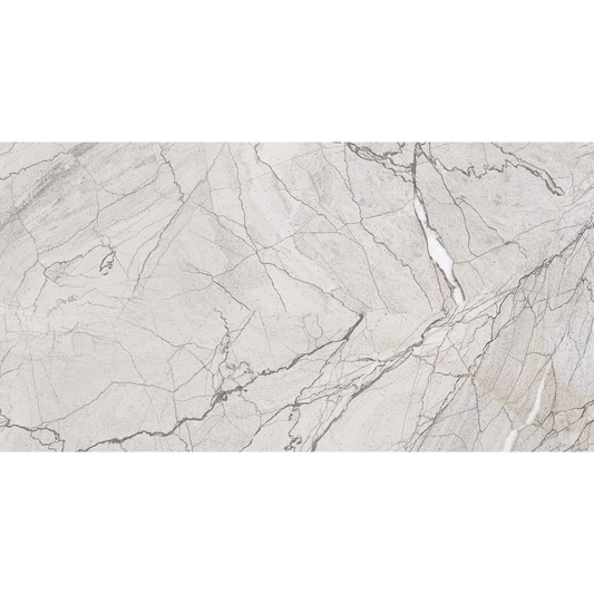 Almia Light Polished Porcelain Tiles - 600 x 300 x 9mm