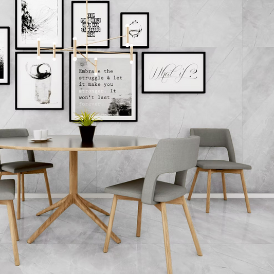 Armani Grey Polished Porcelain Tiles - 1600 x 800 x 9mm