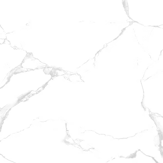 Silver White Polished Porcelain Tiles - 600 x 600 x 9mm