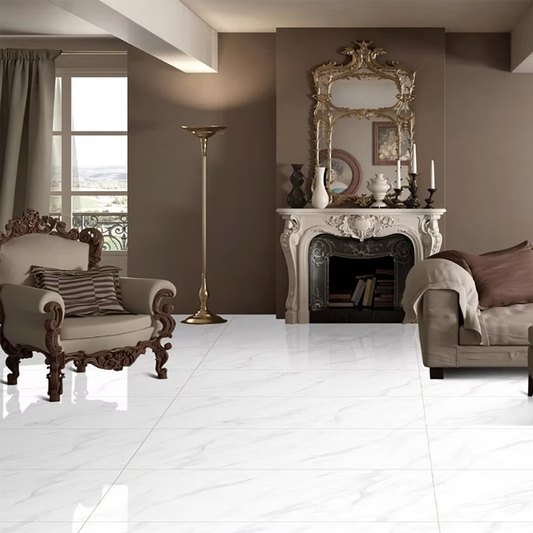 Viber Statuario Matt Porcelain Tiles - 1200 x 600 x 9mm
