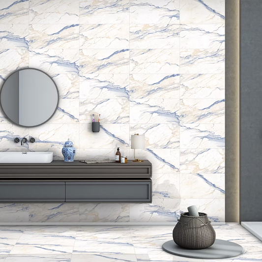 Viona Gold Polished Porcelain Tiles - 600 x 300 x 9mm